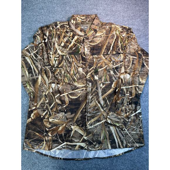 Drake Waterfowl Max 5 RealTree Camo Shirt - Men's Large - Picture 1 of 6